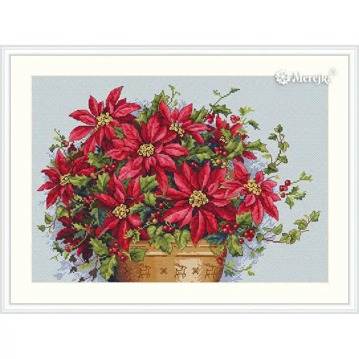 Cross Stitch Kit Merejka - POINSETTIA SK132