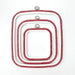 Red Square Embroidery Hoop - Nurge Flexible Cross Stitch Hoop Hoops - HobbyJobby