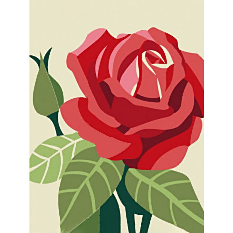 Diamond Painting Kit - ROSE 15*20 CM WD305