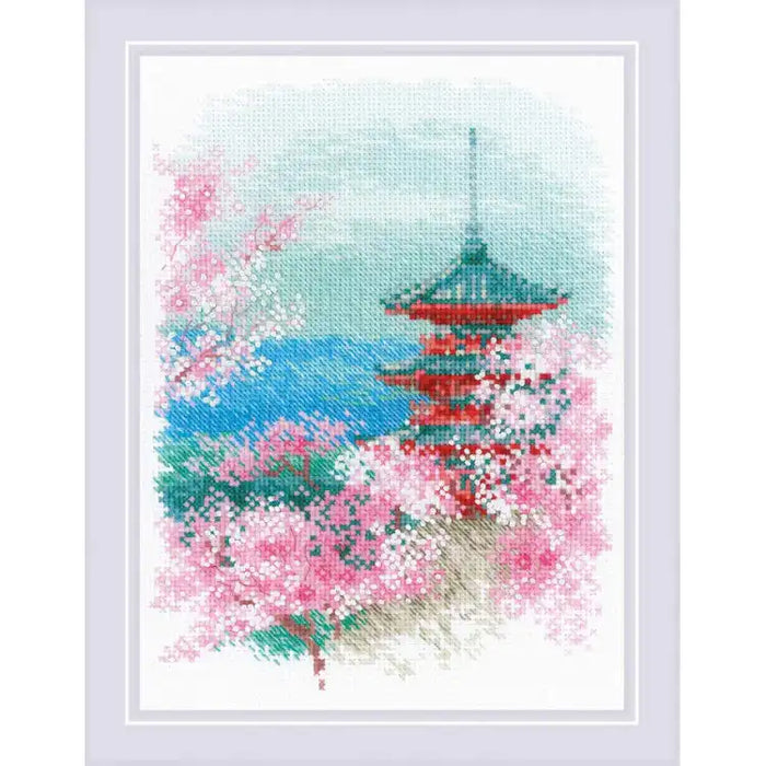 Cross Stitch Kit Riolis - SAKURA. PAGODA SR1743