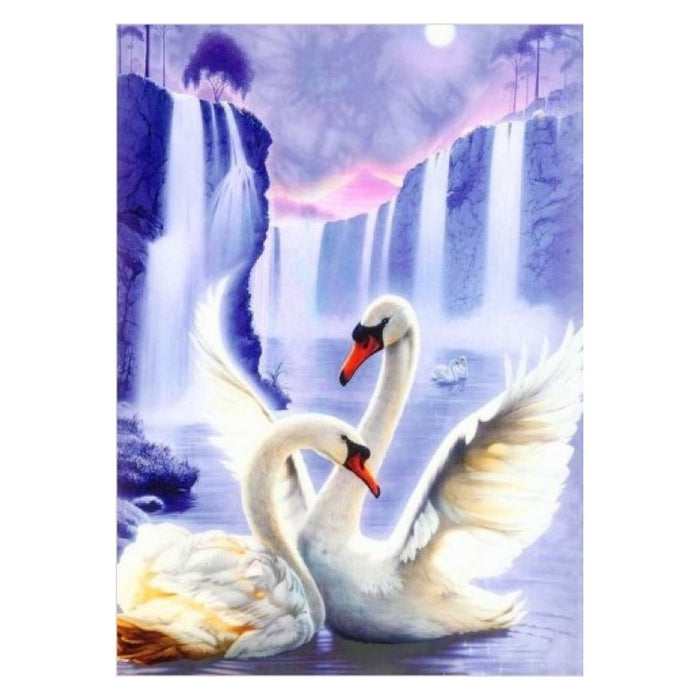Diamond Painting Kit - SWAN PAIR 50X67 CM AZ-197