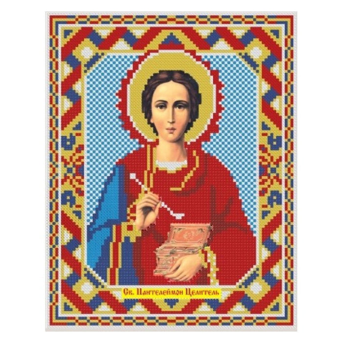 Diamond Painting Kit - ICON ST. PANTELEIMON THE HEALER 22*28 CM AZ-2005