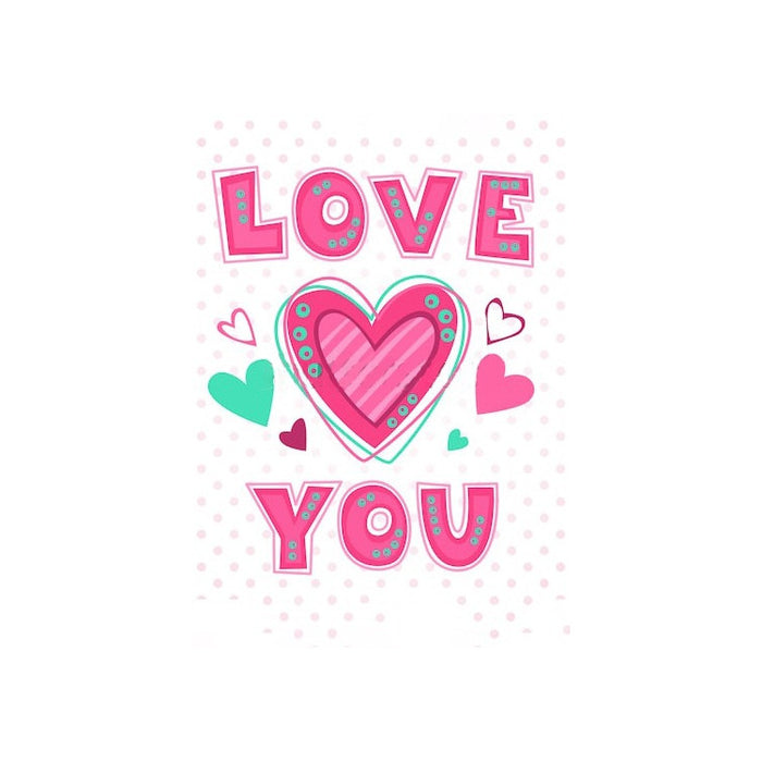 Diamond Painting Kit - LOVE YOU 27*38 CM WD2314