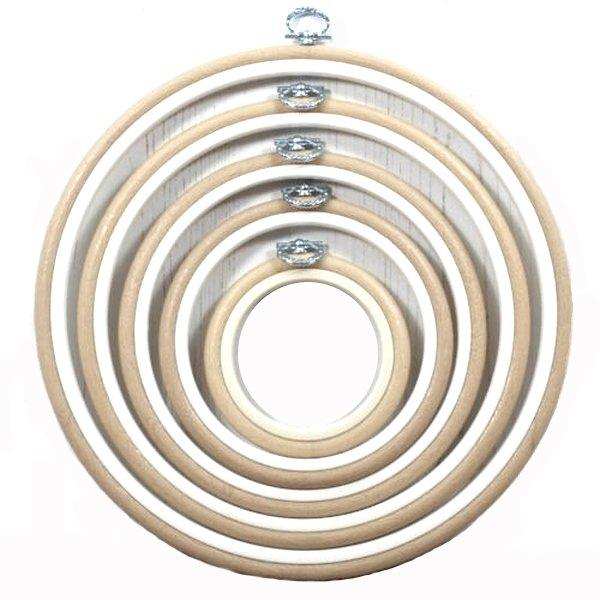 Sand Embroidery Round Hoop - Nurge Flexible Hoop, Round Cross Stitch H ...