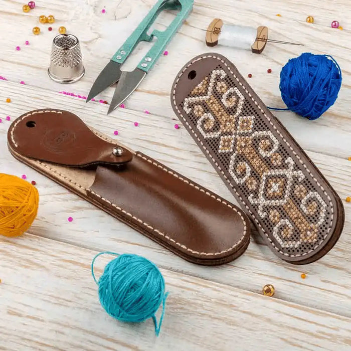 Scissor Case Kit - Needlecraft Scissor Case Wonderland Crafts Scissor Cases - HobbyJobby