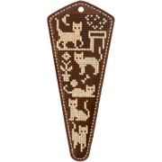 Scissor Case Needlecraft Kit - Leather Scissor Case Wonderland Crafts Scissor Cases - HobbyJobby
