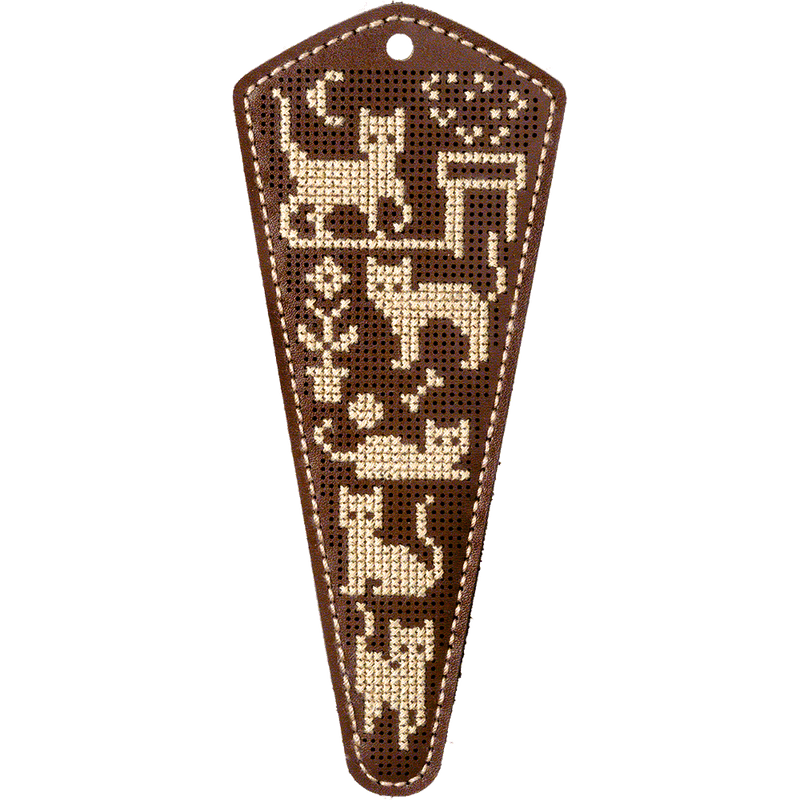 Scissor Case Needlecraft Kit - Leather Scissor Case Wonderland Crafts Scissor Cases - HobbyJobby