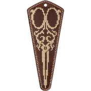 Scissor Case Needlecraft Kit - Leather Scissor Case Wonderland Crafts Scissor Cases - HobbyJobby