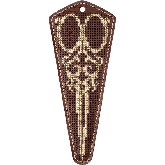 Scissor Case Needlecraft Kit - Leather Scissor Case Wonderland Crafts Scissor Cases - HobbyJobby