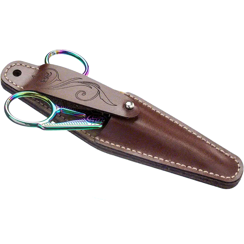Scissor Case Needlecraft Kit - Leather Scissor Case Wonderland Crafts Scissor Cases - HobbyJobby