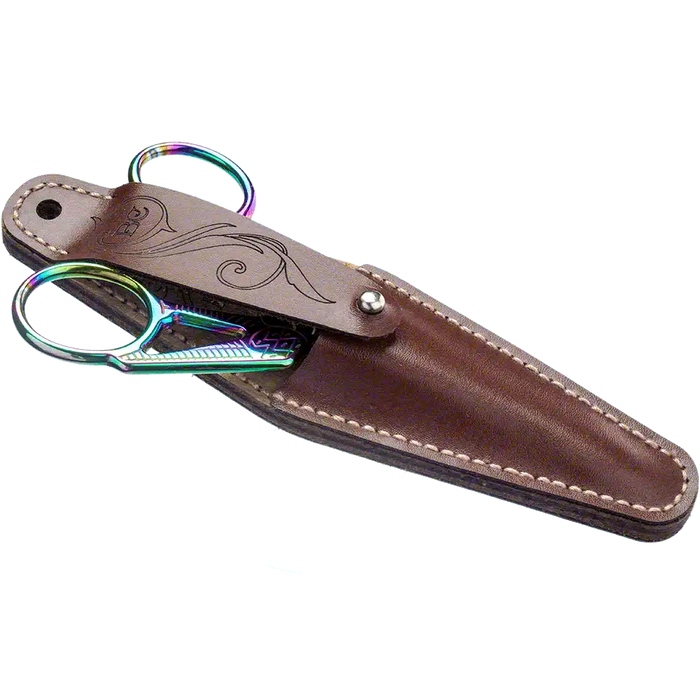 Scissor Case Needlecraft Kit - Leather Scissor Case Wonderland Crafts Scissor Cases - HobbyJobby