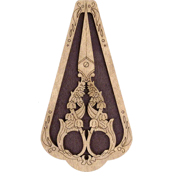 Scissor Case - Wooden Scissor Case, Storage Box for Scissors Wonderland Crafts Scissor Cases - HobbyJobby