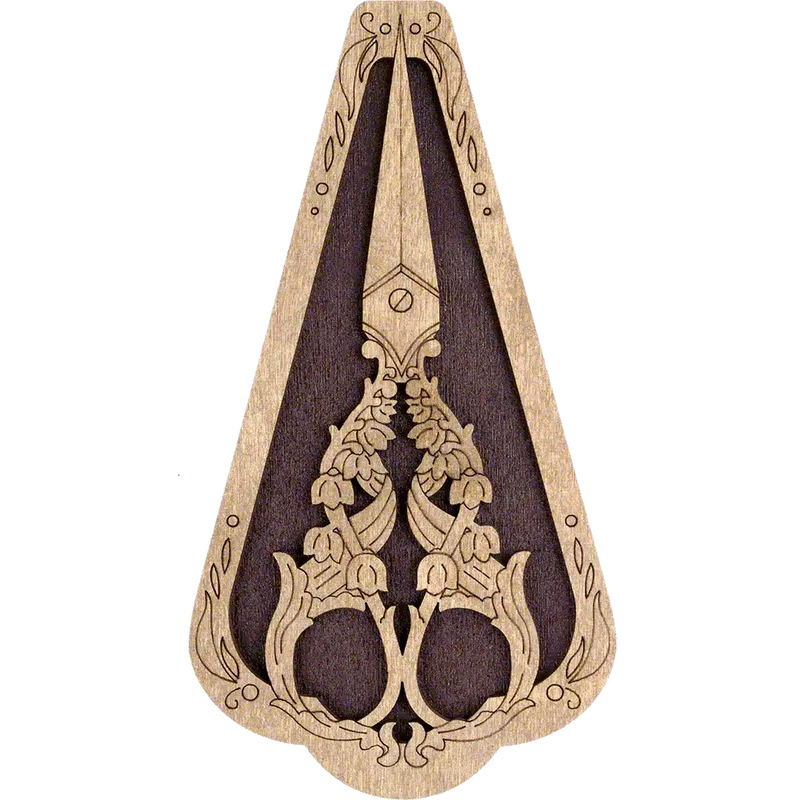Scissor Case - Wooden Scissor Case, Storage Box for Scissors Wonderland Crafts Scissor Cases - HobbyJobby