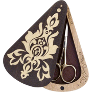 Scissor Case - Wooden Scissor Case, Storage Box for Scissors Wonderland Crafts Scissor Cases - HobbyJobby