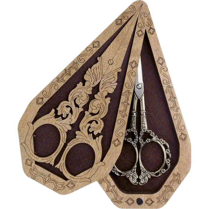 Scissor Case - Wooden Scissor Case, Storage Box for Scissors Wonderland Crafts Scissor Cases - HobbyJobby