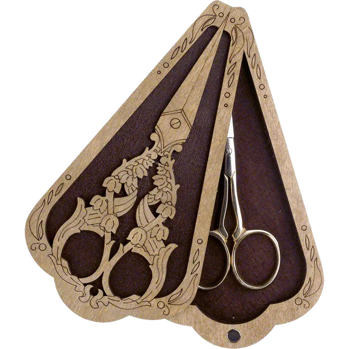 Scissor Case - Wooden Scissor Case, Storage Box for Scissors Wonderland Crafts Scissor Cases - HobbyJobby