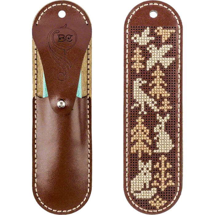 Scissor Leather Case Kit - Needlecraft Scissor Case, Scissor Holder Wonderland Crafts Scissor Cases - HobbyJobby