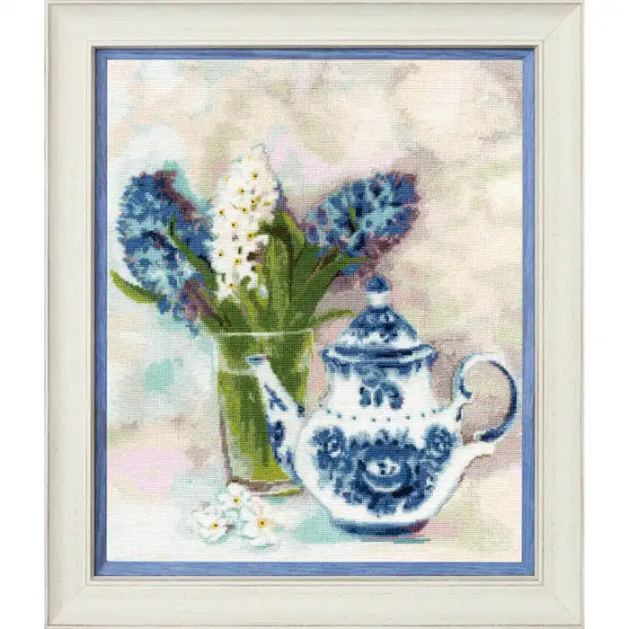 CROSS STITCH KIT - GZHEL AND HYACINTHS S/AK012