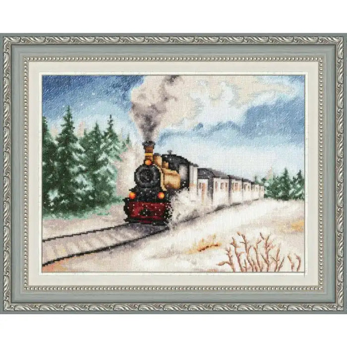 CROSS STITCH KIT - WINTER EXPRESS S/DL038