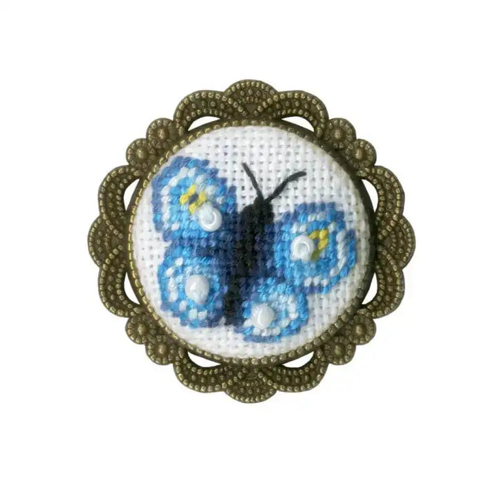 CROSS STITCH KIT - BROOCH "BUTTERFLY" S/SSH018