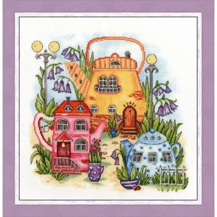 CROSS STITCH KIT - TEA TOWN S/SSH019