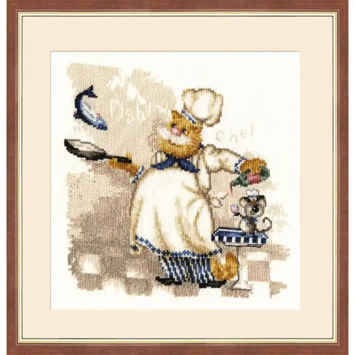 CROSS STITCH KIT - CHIEF COOK S/VK017
