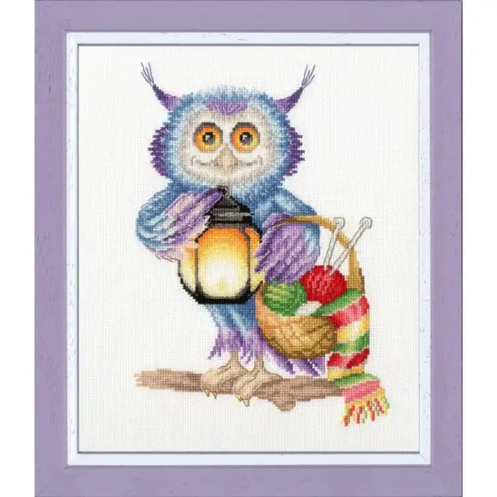 CROSS STITCH KIT - NIGHTTIME KNITTER S/VK054