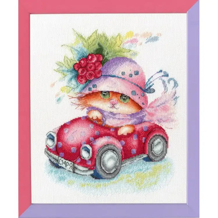 CROSS STITCH KIT - I'LL RIDE WITH THE BREEZE! S/VK066