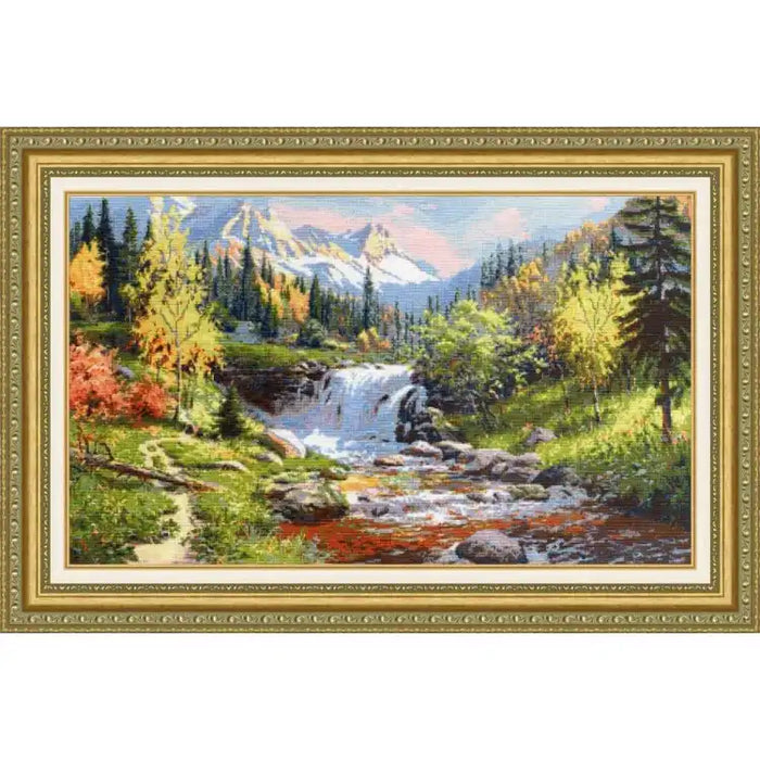 CROSS STITCH KIT - MOUNTAIN STREAM S/VM035