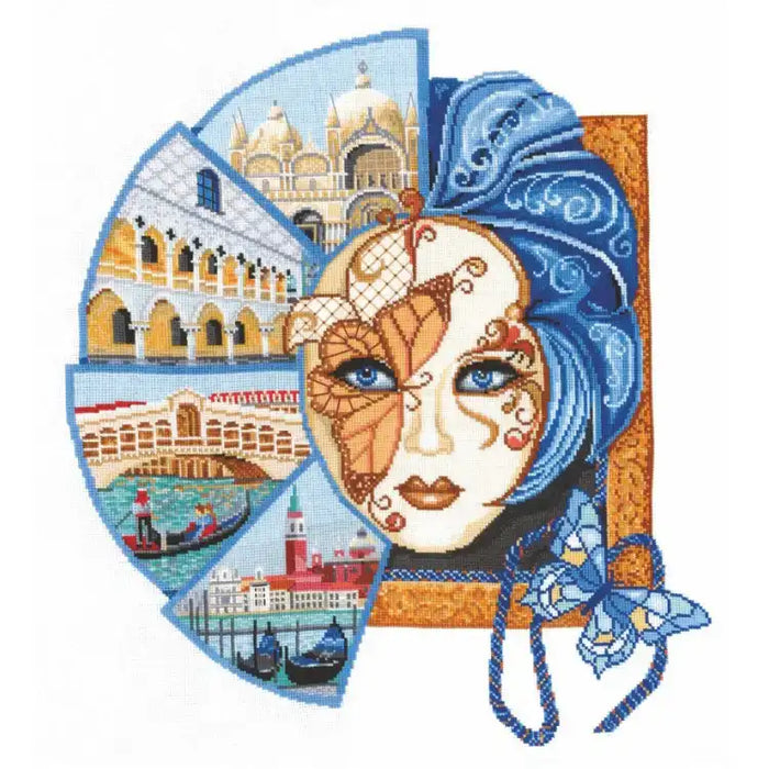 Cross Stitch Kit Andriana - VENETIAN MASK SANV-29