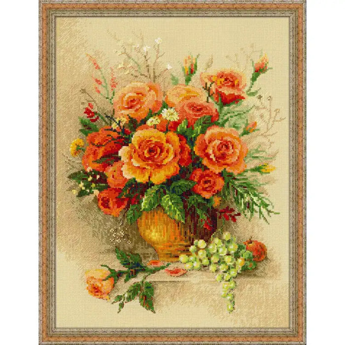 Cross Stitch Kit Riolis - TEA ROSES 100/049
