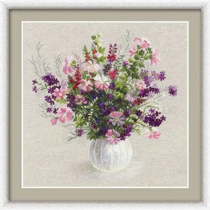 Cross Stitch Kit Riolis - SUMMER BOUQUET 1010
