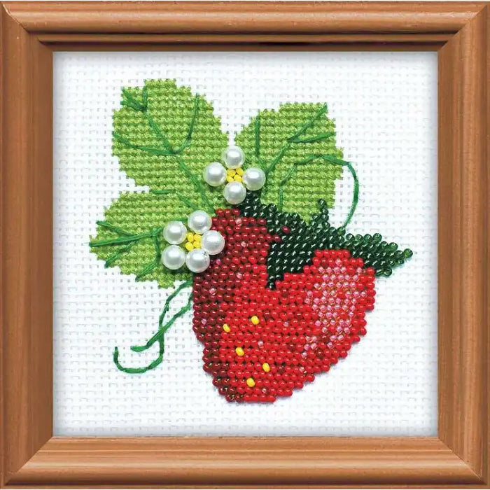 Cross Stitch Kit Riolis - GARDEN STRAWBERRY 1165