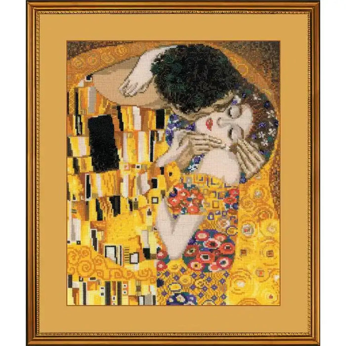 Cross Stitch Kit Riolis - THE KISS AFTER G. KLIMT'S PAINTING 1170