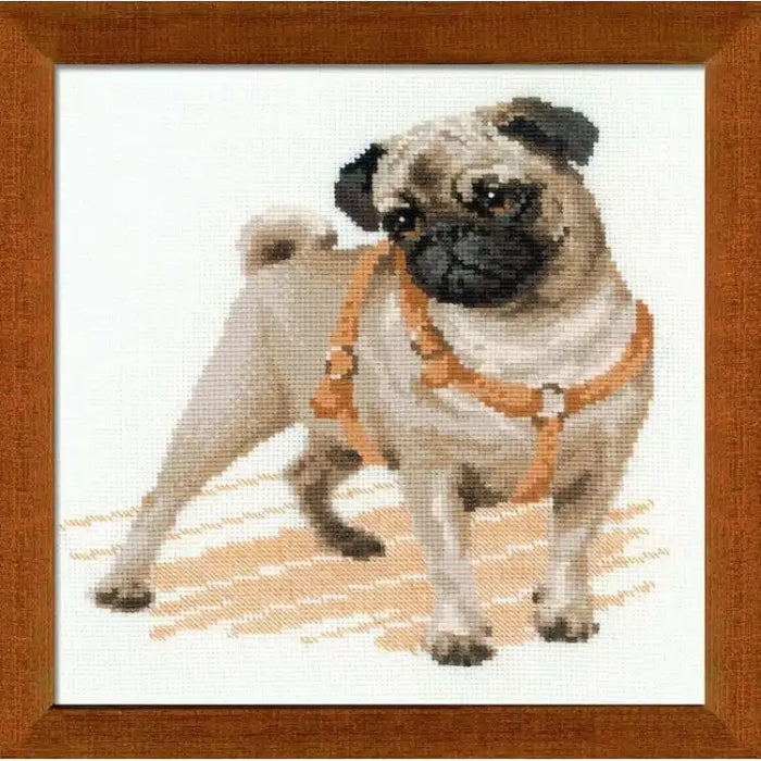 Cross Stitch Kit Riolis - PUG DOG 1176