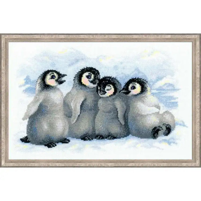 Cross Stitch Kit Riolis - FUNNY PENGUINS 1323