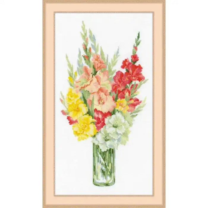 Cross Stitch Kit Riolis - BOUQUET OF GLADIOLI 1446