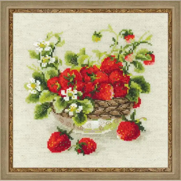 Cross Stitch Kit Riolis - GARDEN STRAWBERRY 1449
