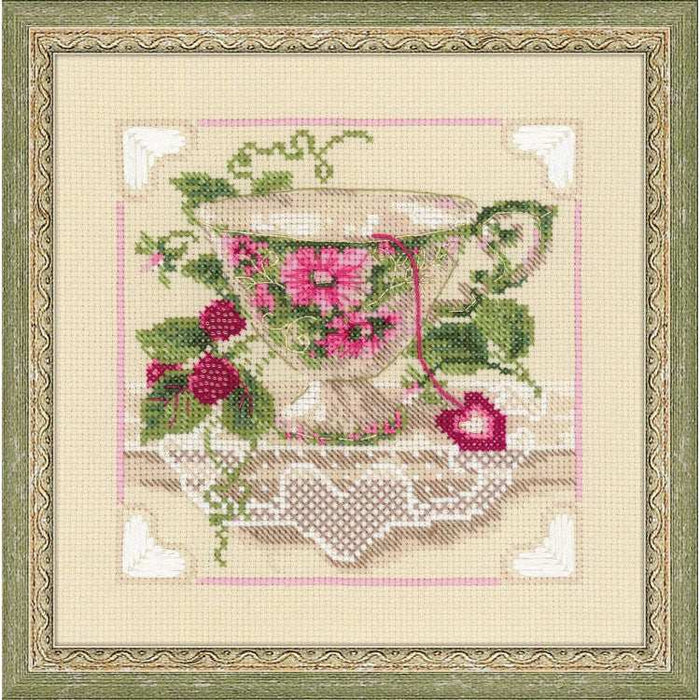 Cross Stitch Kit Riolis - RASPBERRY TEA 1476