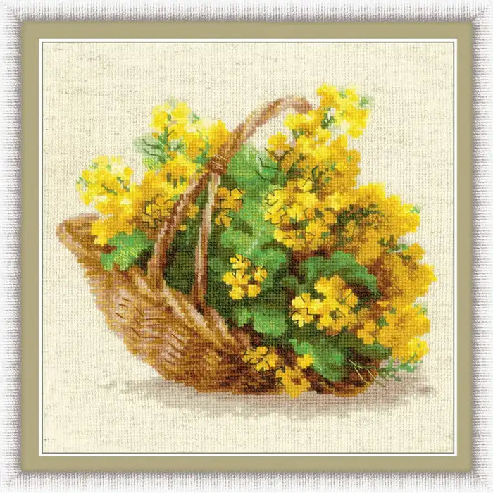 Cross Stitch Kit Riolis - YELLOW RAPESEED 1502