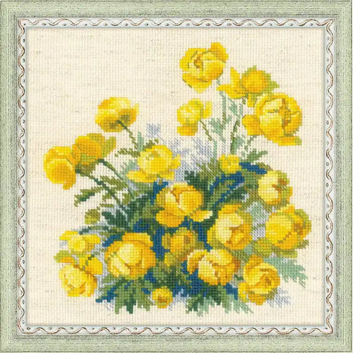 Cross Stitch Kit Riolis - GLOBE FLOWER 1515