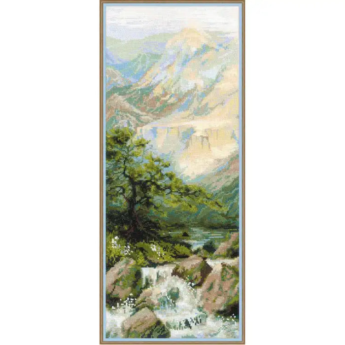 Cross Stitch Kit Riolis - MOUNTAIN RIVER 1543