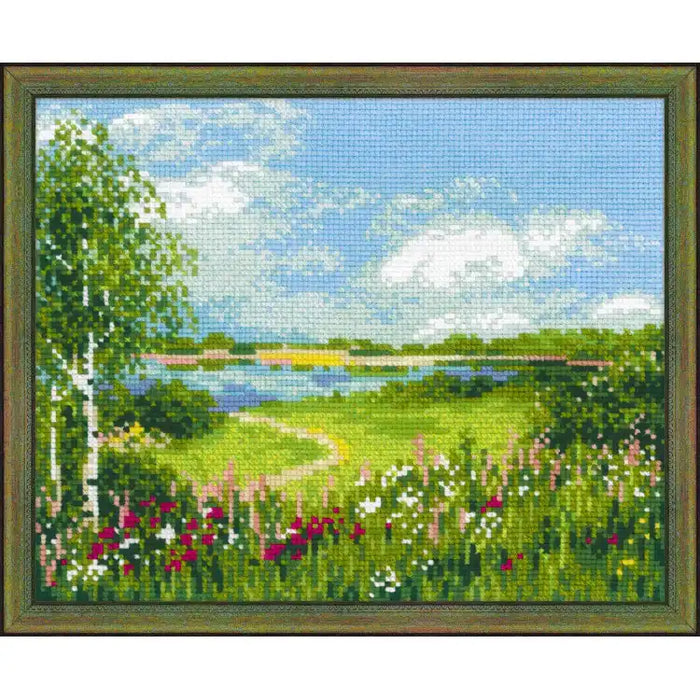 Cross Stitch Kit Riolis - PATH TO THE LAKE 1604