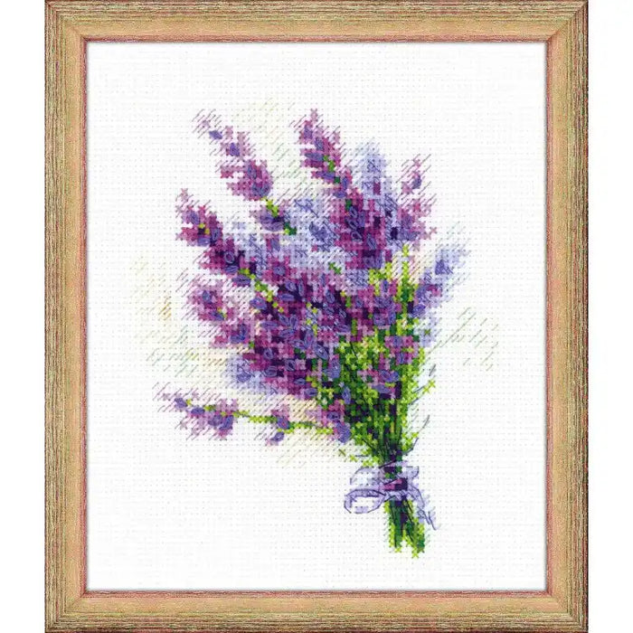 Cross Stitch Kit Riolis - BOUQUET WITH LAVENDER 1607