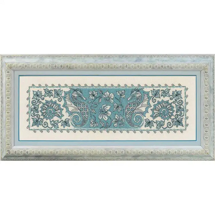 Cross Stitch Kit Riolis - TABLE TOPPER/PANEL SEA HORSE SR1703