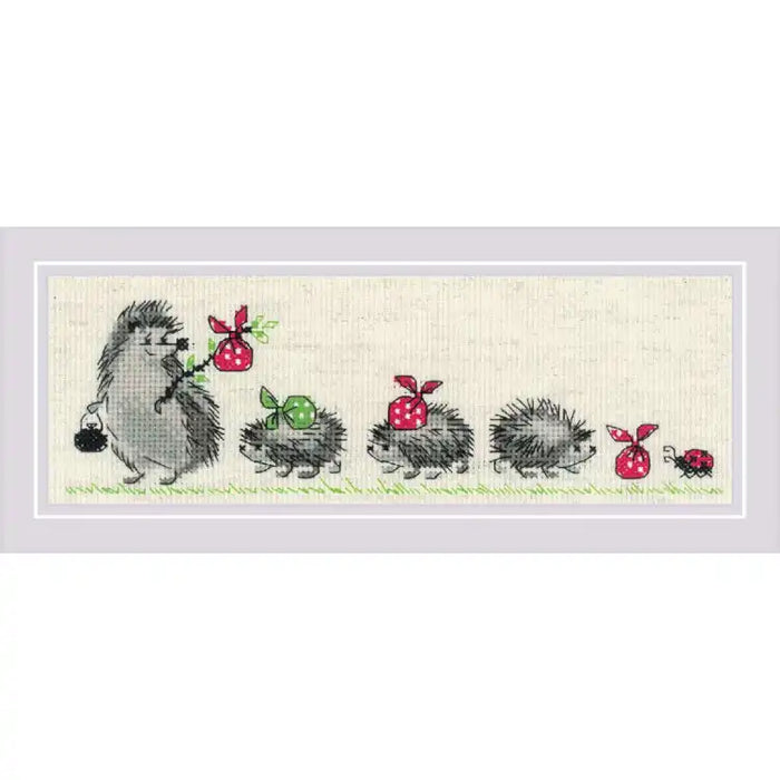 Cross Stitch Kit Riolis - HEDGEHOGS SR1711