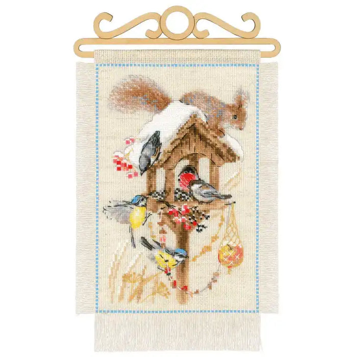 Cross Stitch Kit Riolis - COTTAGE GARDEN. WINTER SR1751