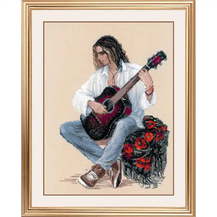 Cross Stitch Kit Riolis - GUITARIST SR1766