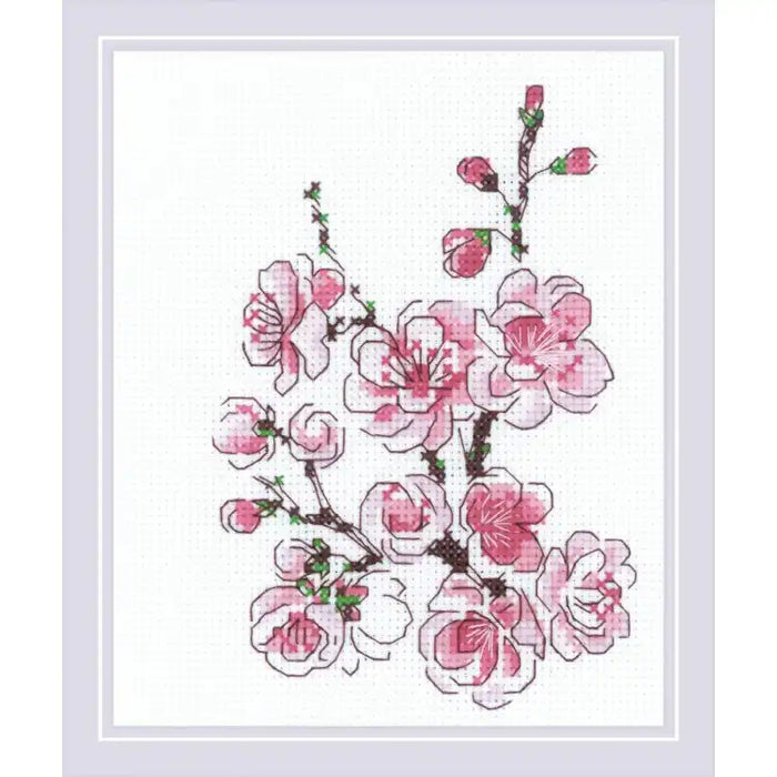 Cross Stitch Kit Riolis - THE BRANCH OF SAKURA SR1818
