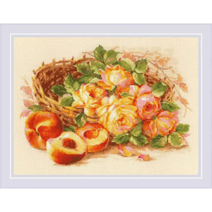 Cross Stitch Kit Riolis - JUICY PEACH SR1827